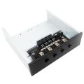 BRADOO 4 Way Hard Disk Selector Controller Hard Drive Power Switch Module for Desktop Computer Support 2.5/3.5 Inch SATA HDD. 