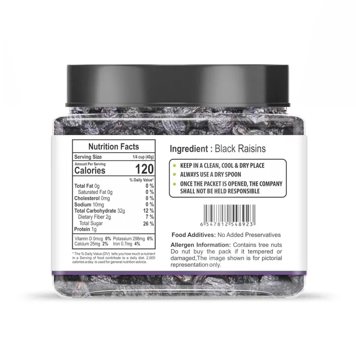 HILLS%20ORGANICS%20Black%20Raisins%20(Kishmish)%20250%20gm%20%7C%20100%25%20Fresh%20&%20Natural%20Dry%20Grapes%20%7C%20Dried%20Kishmish%20%7C%20Kali%20Darakh%7C%20Kali%20Kismis%20Dry%20Fruits%20%7C%20Kala%20Manuka%20%7C%20Kali%20Draksh%20-%20Jar%20Pack%20FROM%20INDIA%20(SAM)%20-%20Image%202