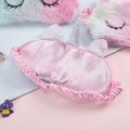 1PCS New 3D Unicorn Eye Mask Cartoon Sleeping Mask Plush Eye Shade Cover Eyeshade Suitable for Travel Home Party Gifts. 