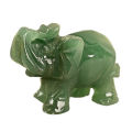 and d atural n Aenturine Jade Stone Craing Elephant Statue ecor ome ecoration. 