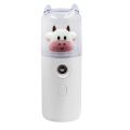 Cute Cow Humidifier Portable Female Makeup Water Replenishment Instrument Handheld USB Women Perfume Nano Sprayer. 