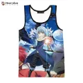 Hot game rimuru pest fashion summer Men tank tops sleeveless spring Harajuku personality 3D printed beach tops tees 6XL. 