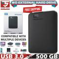 New style Western Digital WD Portable External 500 GB Hard Disk. 