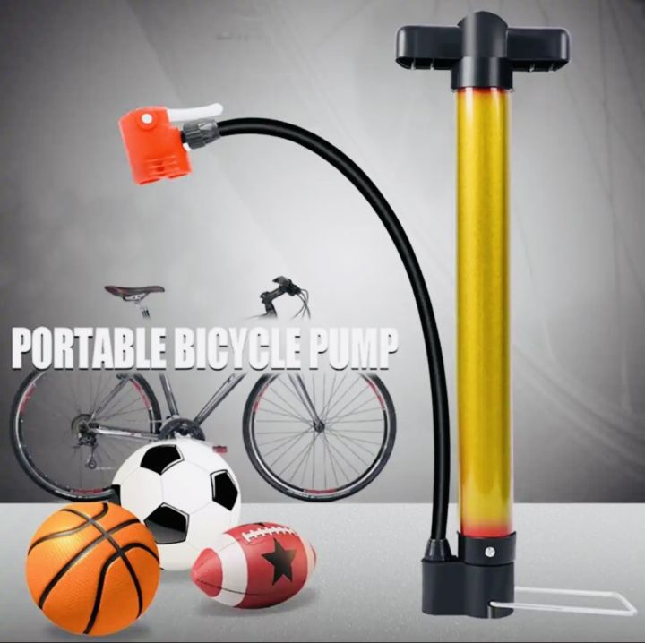 Bicycle Pump Mini Alloy Pump Bicycle Tire Inflator Pump Valve Adapter Portable Cycling High Pressure Air Pumps Tire Inflator Bike Accessories