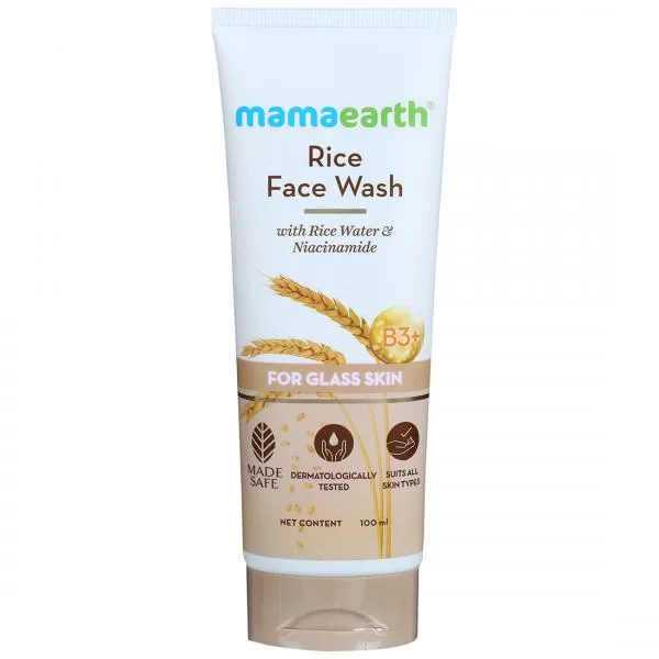 Mamaearth Rice Face Wash With Rice Water & Niacinamide for Glass Skin - 100 ml