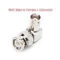 BNC Connector Female Male RCA Adapter Plug Coupler Joiner Joint L Elbow T Tee for TV CCTV Camera End Cap F Connector Converter 1Pcs. 