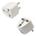 5A Round / box 3 pin Universal EU Plug Adapter International AU UK US To EU Euro Travel Adapter. 