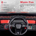 Pobo 5 Motors Electric Battery Operated Ride on Jeep for Kids of Age 2 to 8 Years- The Metallic Painted Driving Ride on Car with Music, Lights and Bluetooth Remote Control (Metallic Red) |MB6004 21M. 