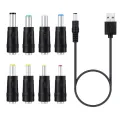 Crescent2 Universal 5V Power Cable Cord Charging Cable Tips for Router Moon Lamp LED Light. 