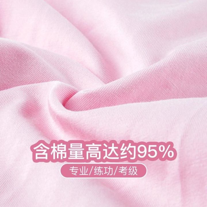 Summer%20Children's%20Dancing%20Clothes%20Women's%20Ballet%20Practice%20Clothes%20Gym%20Outfit%20Short-Sleeved%20Cotton%20Dance%20One-Piece%20Costumes%20-%20Image%202