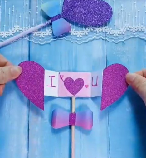 DYI Heart shape gift card