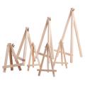 Folding Painting & Sketch Wood Mini Easel Foldable Portable Triangle Display Stand Small Desk Stand Tripod Art Supplies. 