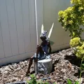 Tudor And Turek Sitting Fairy Statue Garden Ornament Resin Craft Landscaping Decoration Home Garden Decoration Outdoor. 
