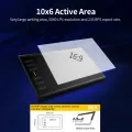 HXSJ Huion H1060P Graphic Drawing Tablet Micro Usb 12 Express Keys Di-Gital Painting Bat-Tery-F-Ree Passive Pen. 