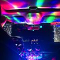 LED Car USB Atmosphere Light DJ RGB Mini Colorful Music Sound Lamp USB-C Phone Surface for Festival Party Karaoke-White with USB C. 