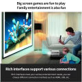 Mini Projector, Full HD 1080P Video Projector, Portable Small Movie Projector, Compatible with iOS/Android/Windows/TV Stick/Box/USB/HDMI-White. 