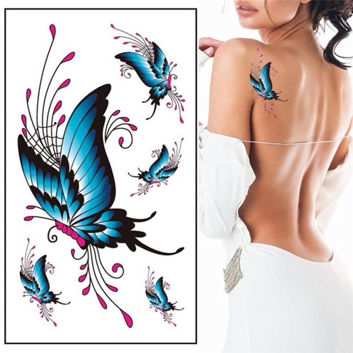 Waterproof Temporary Fly Tattoo Stickers Body Art Hand Foot for Girl Women Men