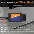 ELM327 USB FTDI with switch code Scanner FORscan ELMconfig HS CAN and MS CAN super mini elm327 obd2 v1.5  elm 327  - ELM327 FOR SCAN USB. 