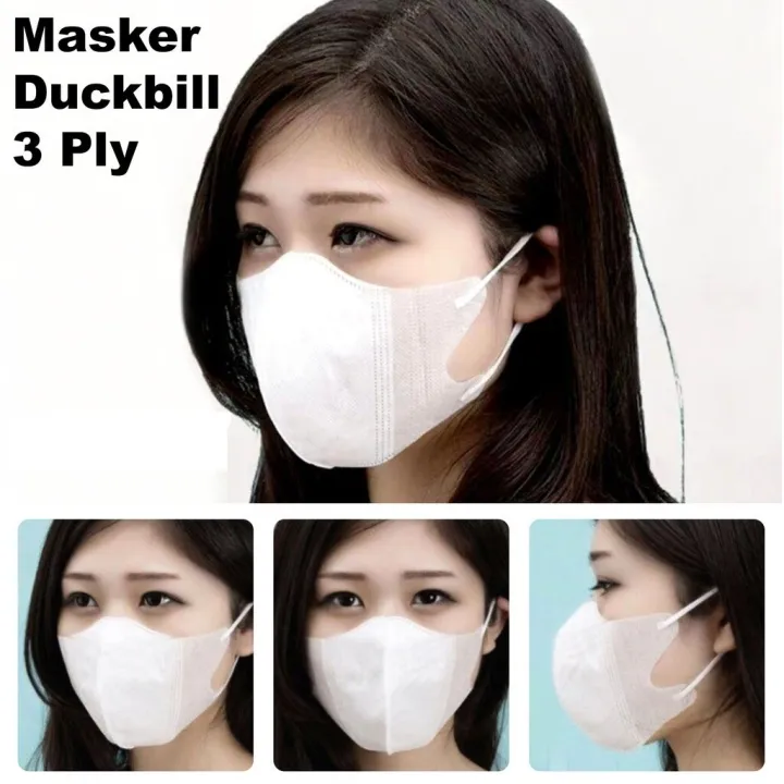 White%2050pcs%20Duckbill%20mask%203%20layers%20Party%20Popular%20styles%20Disposable%20Earloop%20Unisex%20-%20Image%204