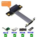 PCIE X1 Riser Cable Dual 90 Degree Right Angle PCIe 3.0 x1 to x1 Extension Cable 8Gbps PCI Express 1x Riser Card Ribbon Extender. 