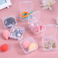 6Pcs/Set Mini Square Boxes Transparent Plastic Jewelry Storage Case Finishing Container Packaging Storage Box For Earrings Rings. 