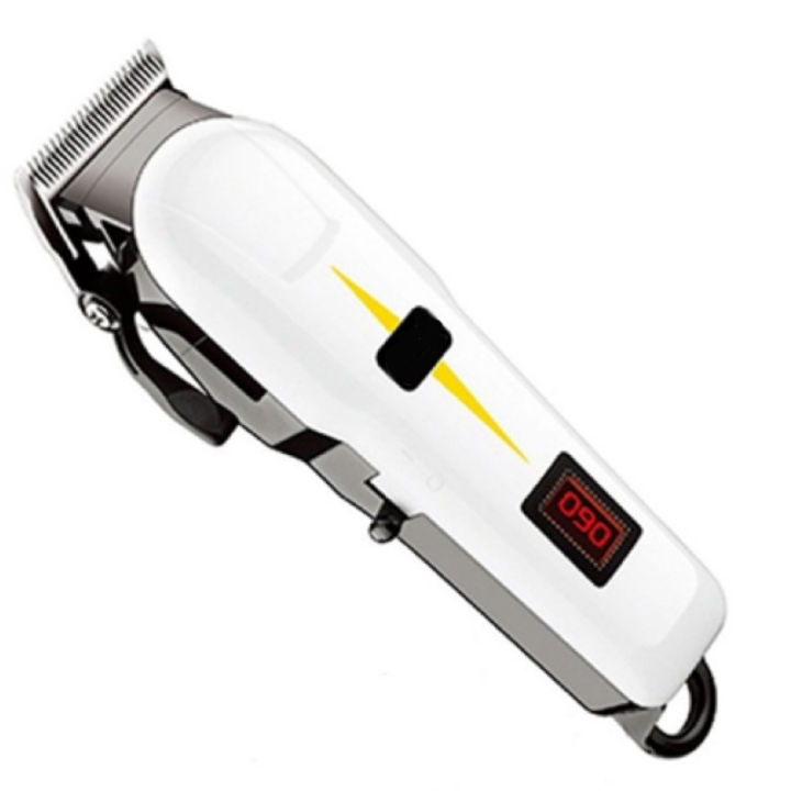 Geemy Professional Wired Hair Clipper Trimmer With Lcd Display Indicator 6008