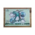 Dinosaur 5 Piece Foil Balloon Set, Reusable And Self Sealing. 