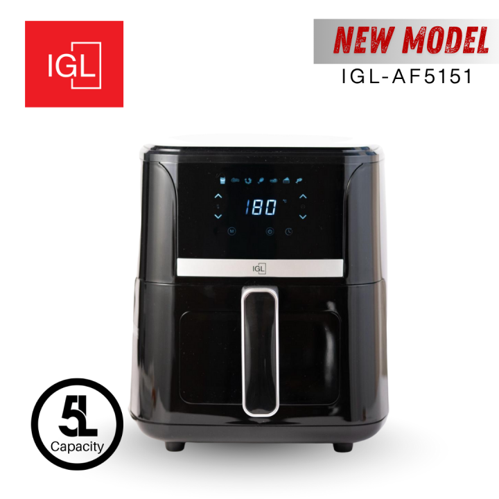 IGL 5 Litre Digital Air Fryer - 1400W  -  IGL-AF5151   [NEW MODEL]