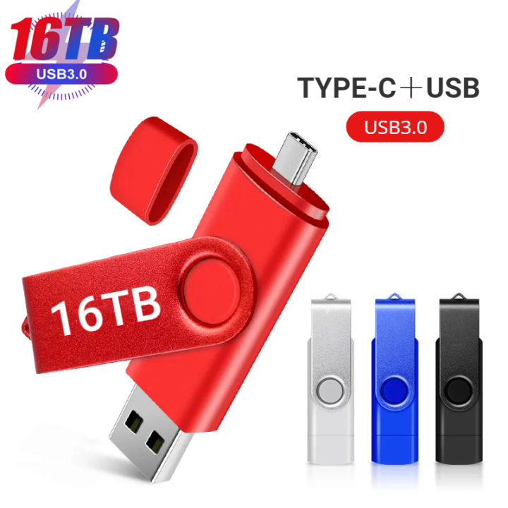 Mini USB Flash Drive 2TB High Speed Pen Drive 4TB OTG Type-C