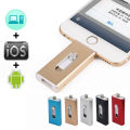 【16GB Blue】 Usb Flash Drive For iPhone 6 6S 7 7S 7P 8 8Plus Lightning USB Memory Stick 64GB Pendrive for iOS External storage. 
