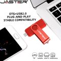 JASTER  High Speed OTG USB Flash  Pen Drive 128 GB 64gb Pendrive 2 in 1 Micro Usb Stick for Android SmartPhone. 