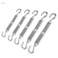 Tensioner Shade, Sail Hardware Kits, Adjustable Turnbuckles Hook Wire Rope Tension for Tree, Fence Posts, Patio, Square Rectangle Shade Sail Lawn. 