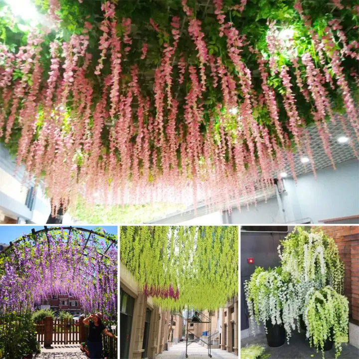 1Pcs%20Wisteria%20Artificial%20Flower%20Silk%20Vine%20Garland%20Hanging%20for%20Wedding%20Party%20Garden%20Outdoor%20Greenery%20Office%20Wall%20Decor%20-%20Image%208