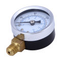 0~200 PSI 0~14 Bar Pressure Gauge Air Compressor Hydraulic Pressure Gauge Meter 1/8" Male NPT Threads Metal Pressure Tester. 