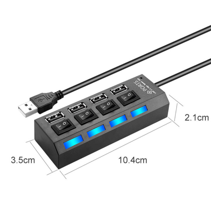 USB%202.0/3.0%20Port%20Hub%20Extension%20Cable%20High%20Speed%20USB%20Adapter%20Plug%20Socket%20Hub%20Splitter%20with%20Individual%20Switch%20ON/OFF%20Data%20Transfer%20for%20Laptop%20Notebook%20Computer/1%20M%20Data%20Line%20-%20Image%206