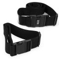 Luggage Belt Strap Belt Cord Rope Black for Suitcase Travel Bag 2M with Baggage Belt Tie Down Travel Secure Lock Black. 