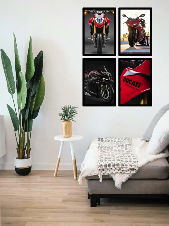 A4%20Sized%20Poster%20Ducati%20Motorcycles%20Wall%20Posters%20Racing%20Bikes%20PVC%20Framed%20Wall%20Decors%20-%20Image%204