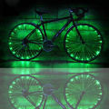 Green Coolplays 1Pc 2.2m 20-Green LED Strip Bicycle Light, Bike Wheel Night Riding Cycling Lamp. 