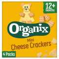 Organix Mini Organic Cheese Crackers Toddler Snack Multipack 4X25G. 