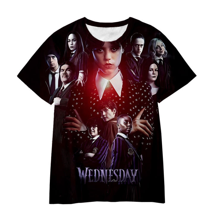 2023%20New%20Wednesday%20Addams%203D%20Printing%20T-shirt%20Men%20Women%20and%20Children%20Summer%20Casual%20Pop%20New%20Style%20Clothing%20Tee%20Tops%20-%20Image%203