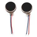 10Pcs DC3V/0.1A 1.5V/0.05A 10X2.7mm Coin Mobile Phone Vibration Motor Silver. 