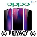Full Cover Private Screen Protector For OPPO A5 A9 2020 A12 A15 A15s A52 A53 A54 A5s A3s F17 F17 Pro F19 Pro A17 A18 A58 Anti-spy Tempered Glass Privacy Premium Glass Film. 