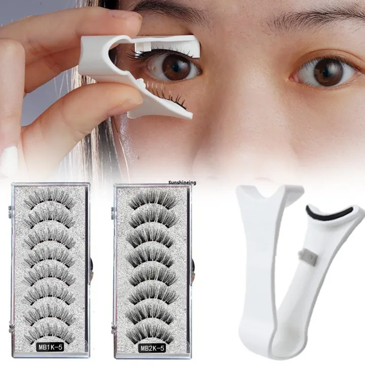 d8%20Magnetic%20Natural%20Mink%20Roll%205%20Pairs%20Magnet%20Tweezers%20with%203D%20Hair%20Curler%20Extension%20Makeup%20Lash%20Curler%20Professional%20Clip%20Q7%20-%20Image%203