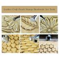 6Pcs Leather Stamping Tools Leather Working Saddle Making Stamps Set. 