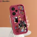 Jizetin for Xiaomi redmi 11t + pro 4g note 12 turbo 5g silicone soft square shape sketchy mouthpiece gwen spider-man fully wrapped anti-shock tire camera protection. 