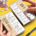 Portable Mini Spiral Notebook 80 Pages Multipurpose Pocket Notebook for School Stationery Students Languages Learning Word Book. 