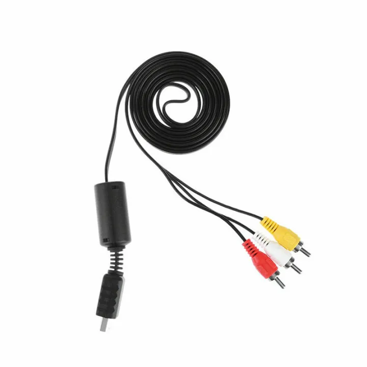 Multi%20Out%20AV%20Cord%20Video/Audio%20Cable%203%20RCA%20Flat%20For%20Playstation%20PS%20PS2%20PS3%20Mystic%20-%20Image%202