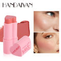 Handaiyan Blush Stick Love Heart Blusher Highlight Contour Stick Face Brightening Shiny Blush. 