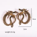 High grade Dragon earrings Intricate Metal Personality Metal pendant Cool Fashion jewelry for Fashion accessories Costume parties Daily wear Gift for dragon lovers Trendy fashionistas. 