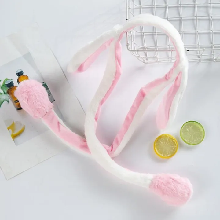 Bunny%20Ears%20Headband%20Moving%20Cute%20Warm%20Plush%20Airbag%20Rabbit%20Funny%20Gift%20Movable%20ANLAN%20-%20Image%203